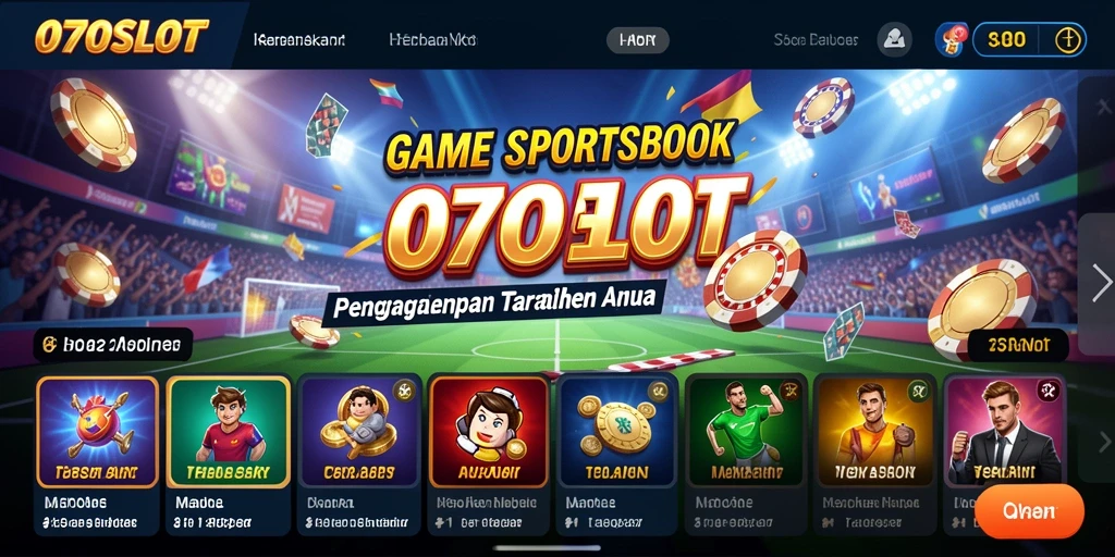 Tampilan gameplay menarik dari aplikasi Sportsbook 070SLOT.