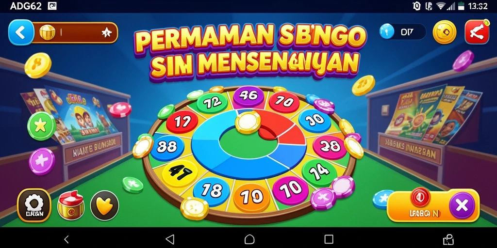 Screenshot gameplay ADG62 menampilkan keseruan permainan Bingo.