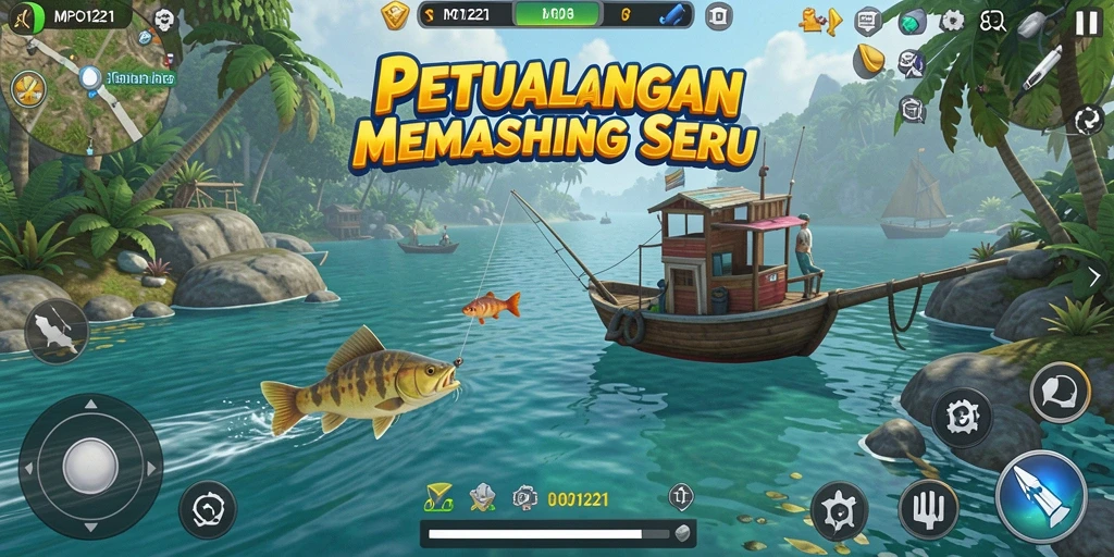 Tangkapan ikan besar di MPO1221 dengan grafis menakjubkan.