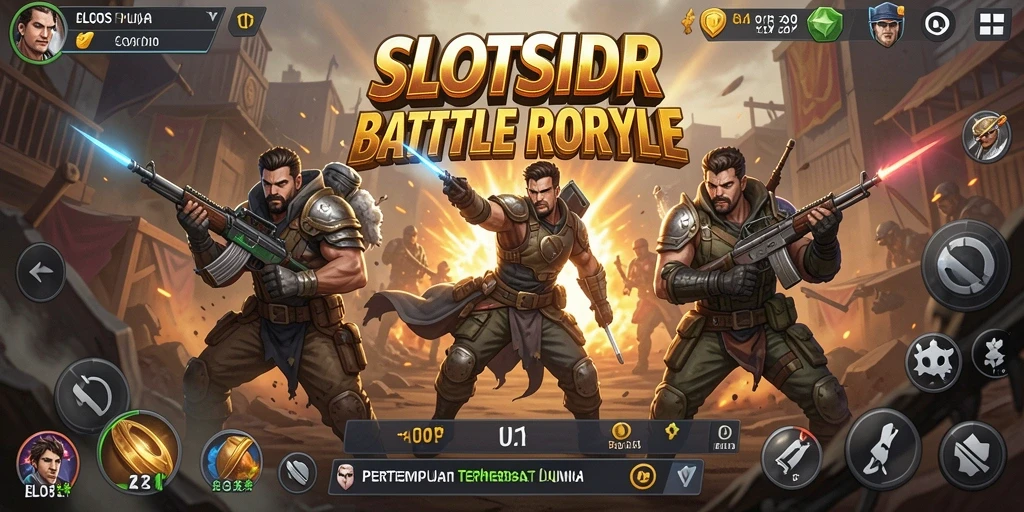 Screenshot menampilkan momen intense dalam gameplay Battle Royale.